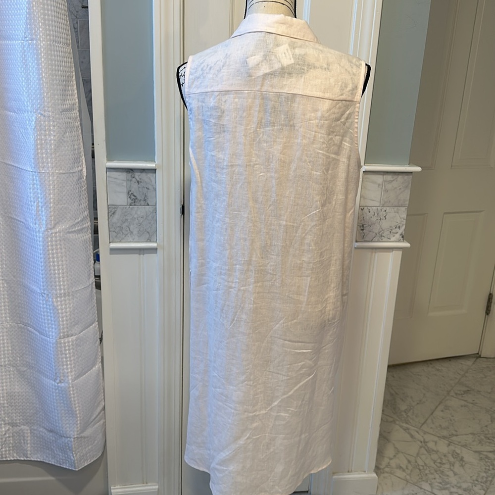 Saks Fifth Avenue 100% Linen Dress, New With Tags- Never Worn, Size Large. - Picture 2 of 11